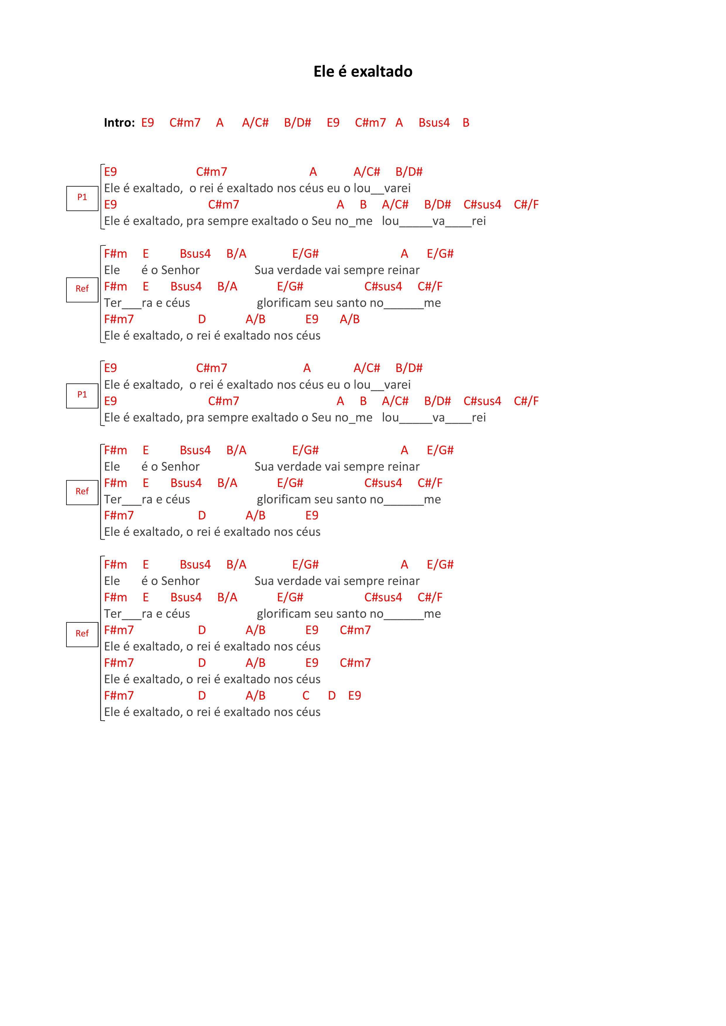 10 LOUVORES CATÓLICOS CIFRADOS SIMPLIFICADOS docx - Português